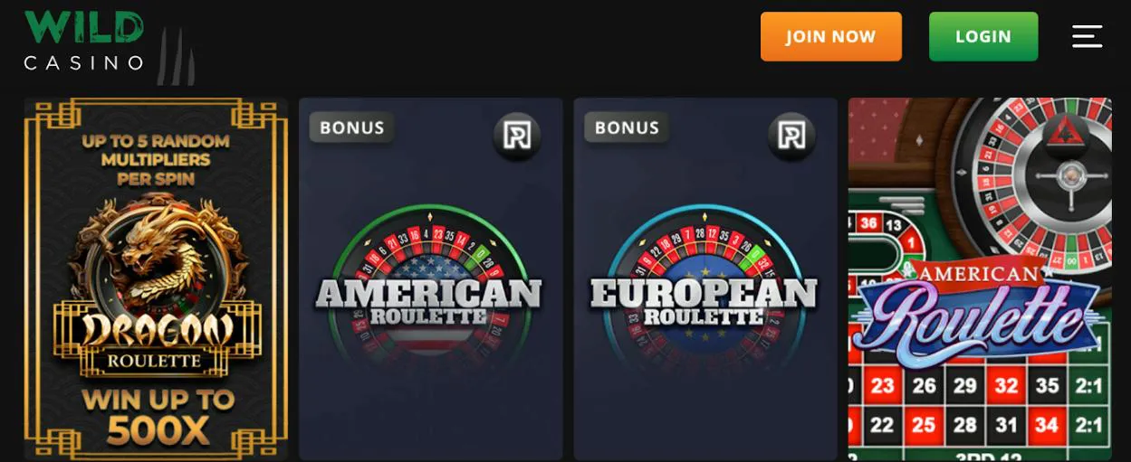 ruleta online casinos wild