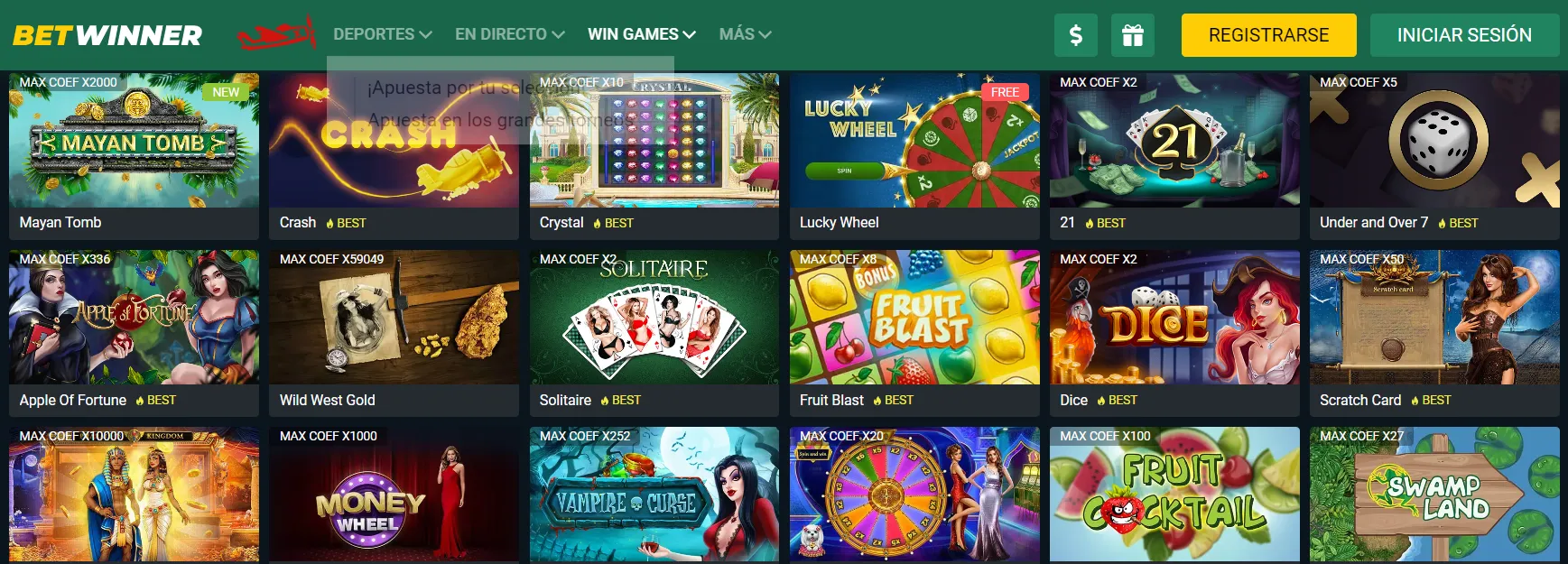 nuevos casinos online betwinner